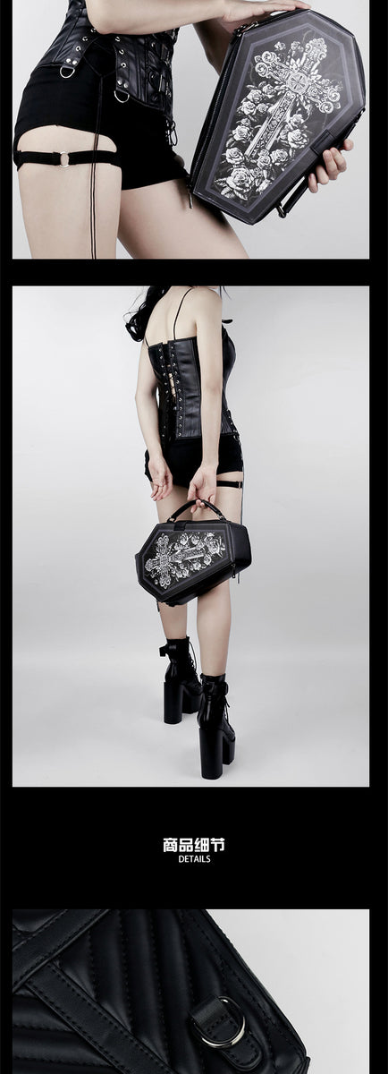 Women Gothic Handbags Victorian Style Shoulder Messenger Bag Female Sk –  ElusiveRabbit