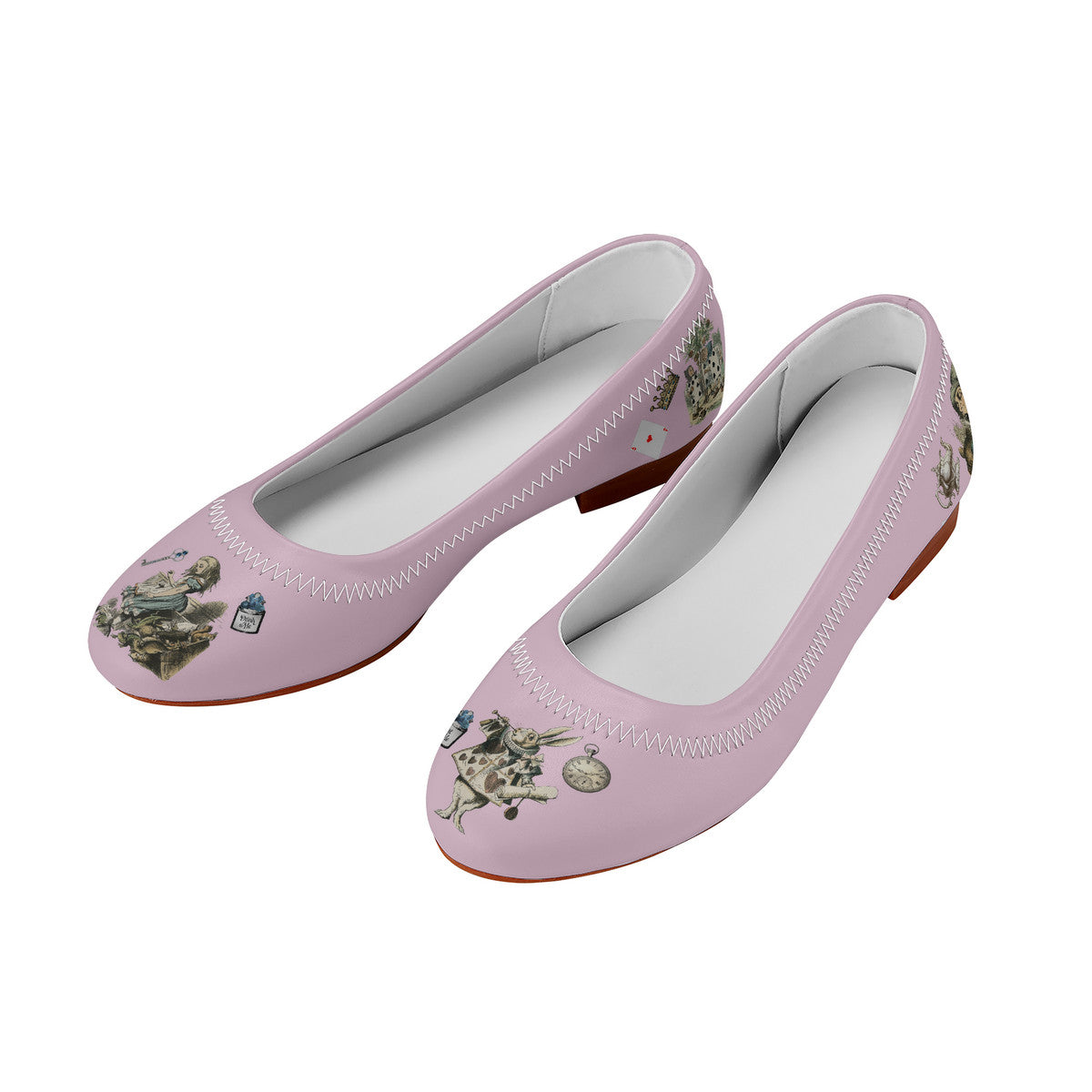 Baby pink flat on sale shoes