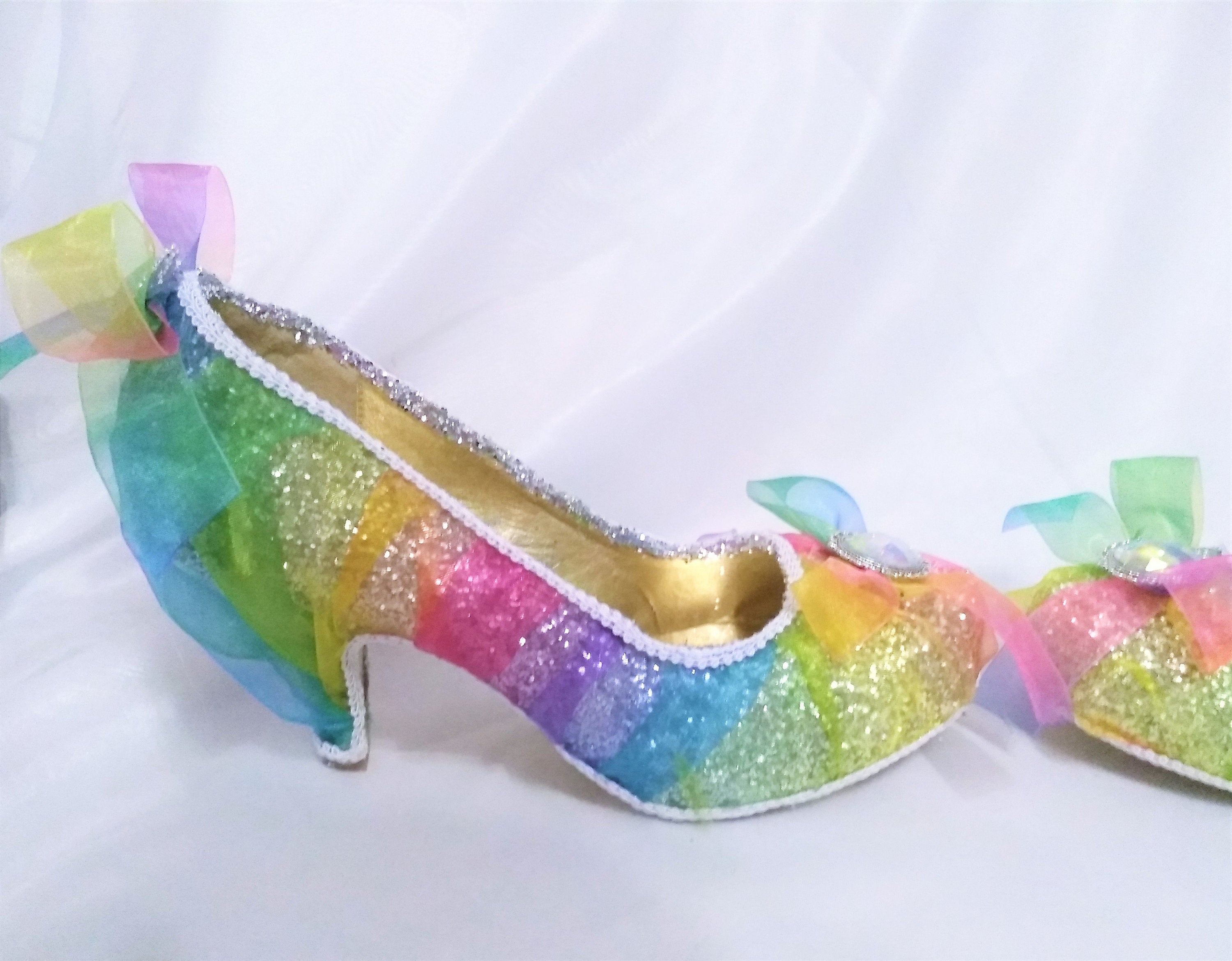 Rainbow 2024 kitten heels