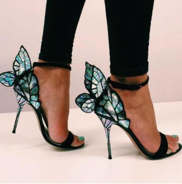 Sophia Webster angel wing pumps | Heels, Butterfly shoes, Butterfly heels
